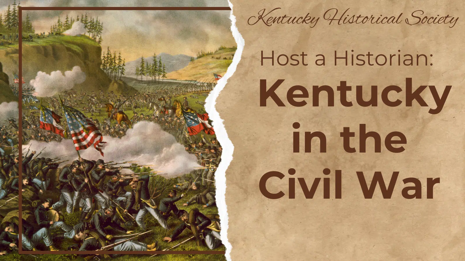 Painting of a U.S. Civil War battle