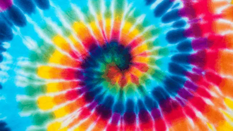 A rainbow tie-dye pattern