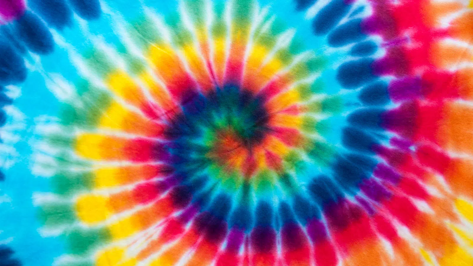 A rainbow tie-dye pattern